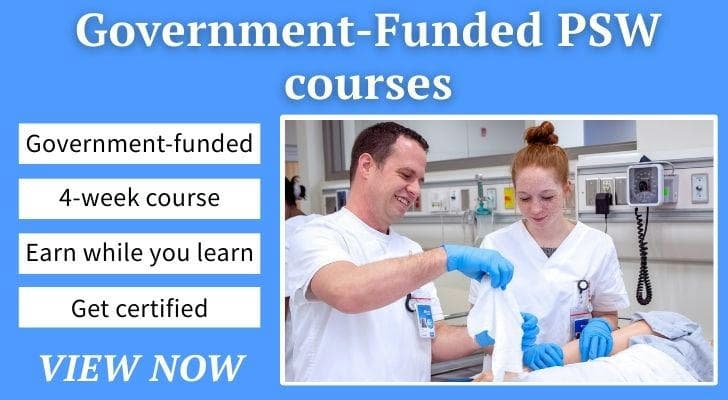 Government Funded PSW Course in Canada: Programs, Funding Options, and How They Work 