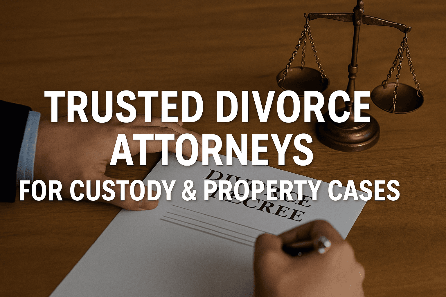 Trusted Divorce Attorneys for Custody & Property Cases