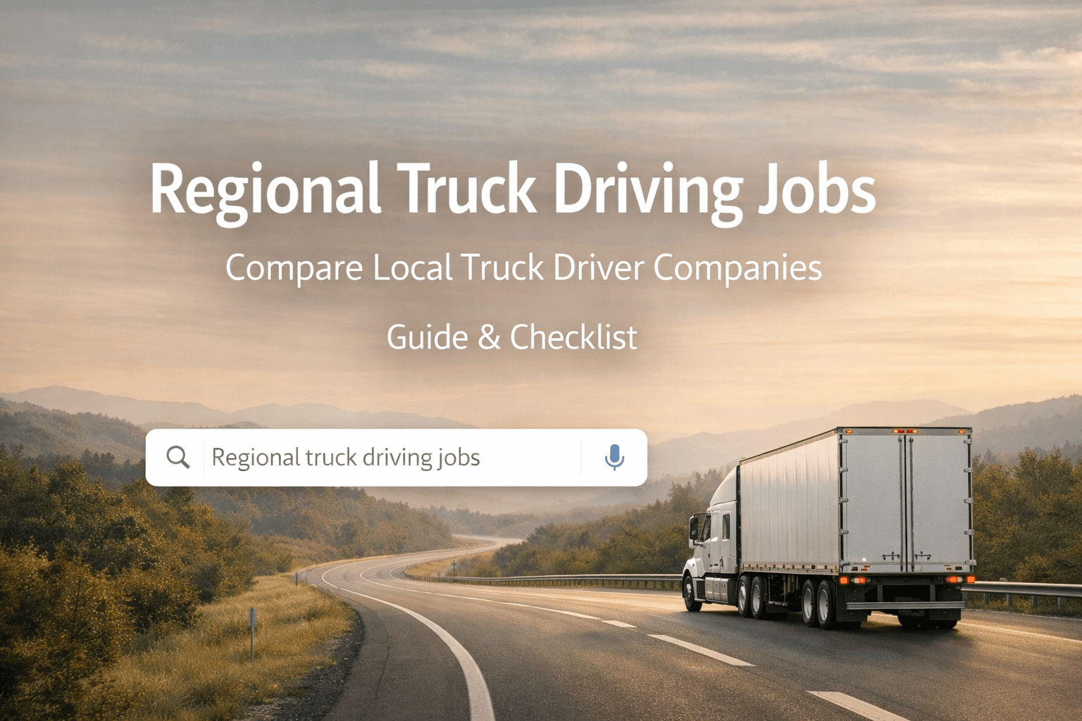 How to Apply Regional Truck Driving Jobs